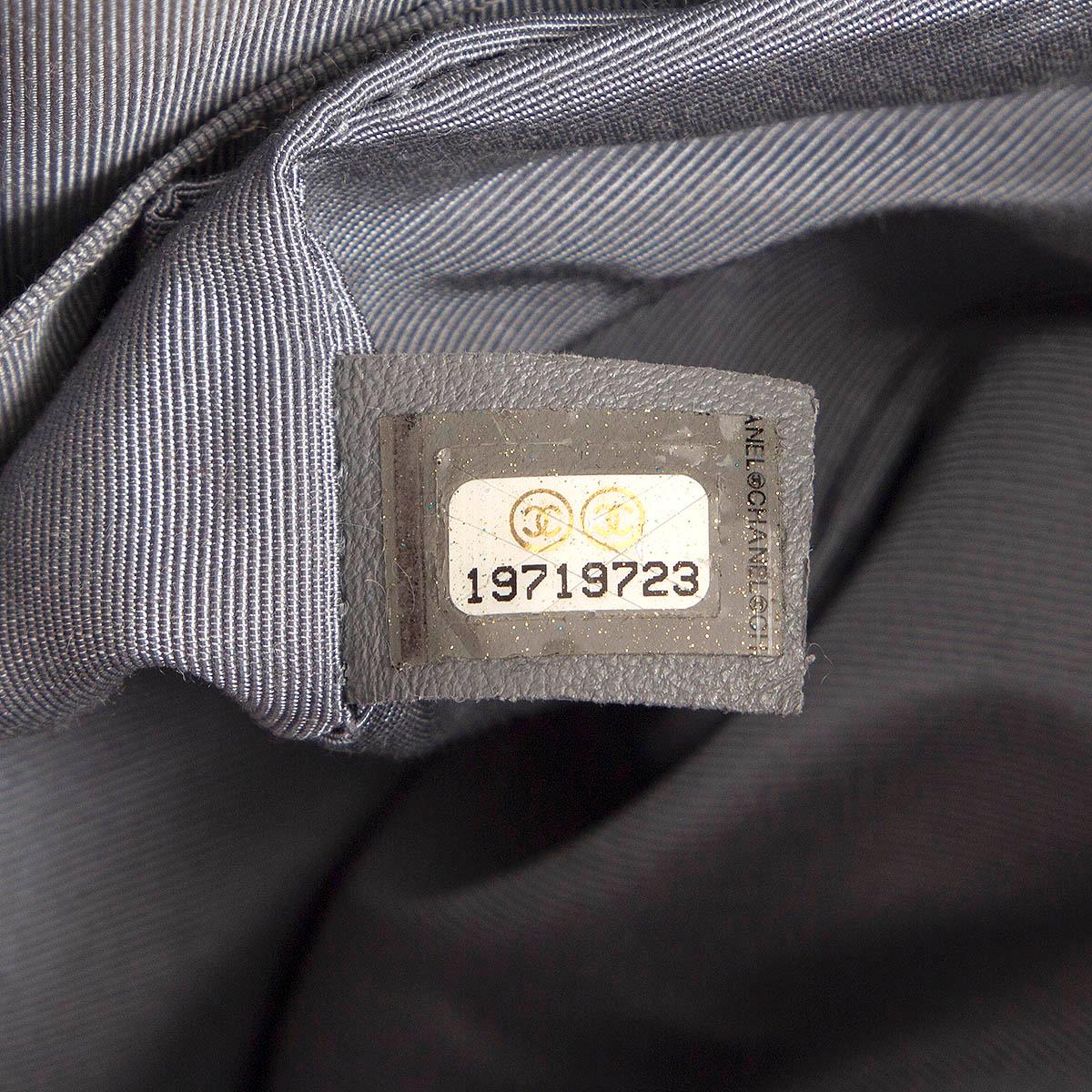 CHANLE grey leather 2014 ART CAMERA Shoulder Bag 14S For Sale 1