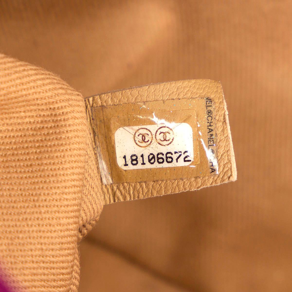 CHANLE purple suede 2013 EDINBURGH SALTIRE MEDIUM FLAP Shoulder Bag 13A For Sale 3