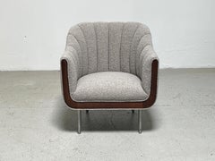 Channel Back Lounge Chair by Edward Wormley for Dunbar