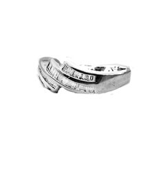 14K Channel Baguette Diamond Band Ring .80 Carat VS