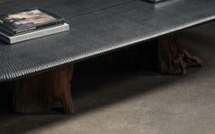 Channel Coffee Table with Root Base