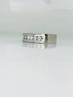 Channel Diamond Ring, Contemporary .90 Carat, F-G Color