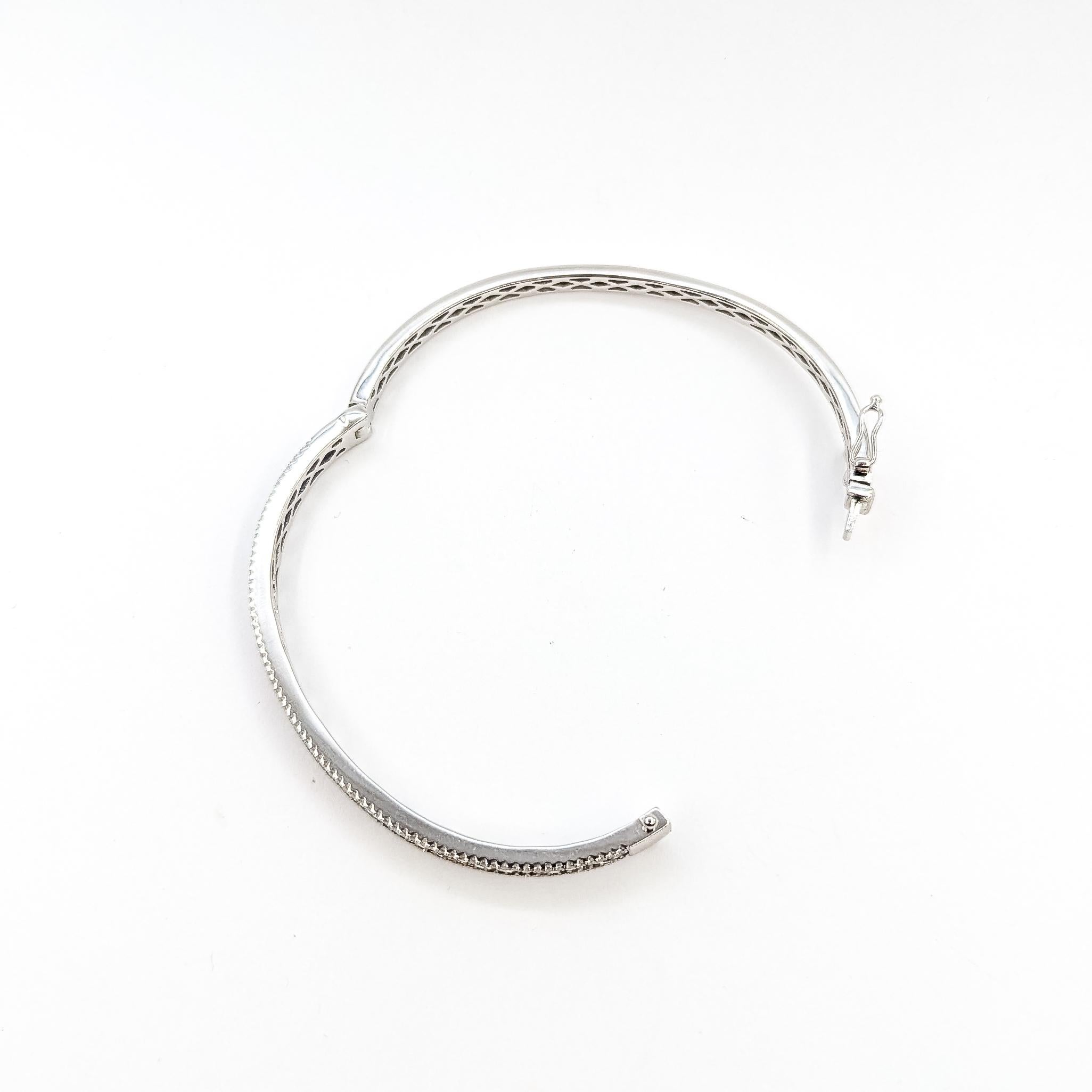 Channel Sapphire & Diamond Bracelet in 14k im Angebot 4