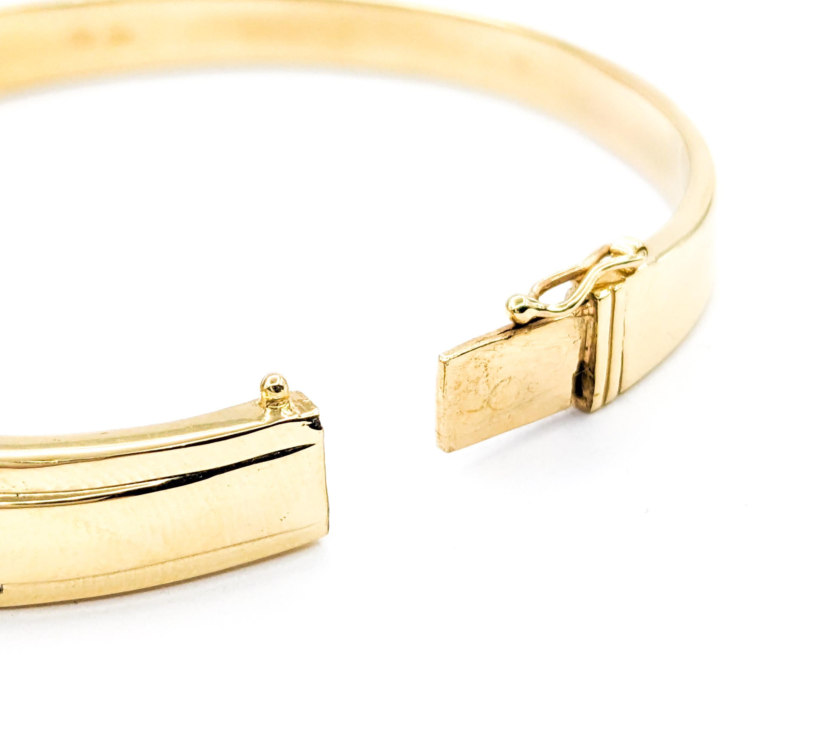 Armreif aus Gelbgold mit 3,00 Karat Diamanten in Kanalfassung (Zeitgenössisch)