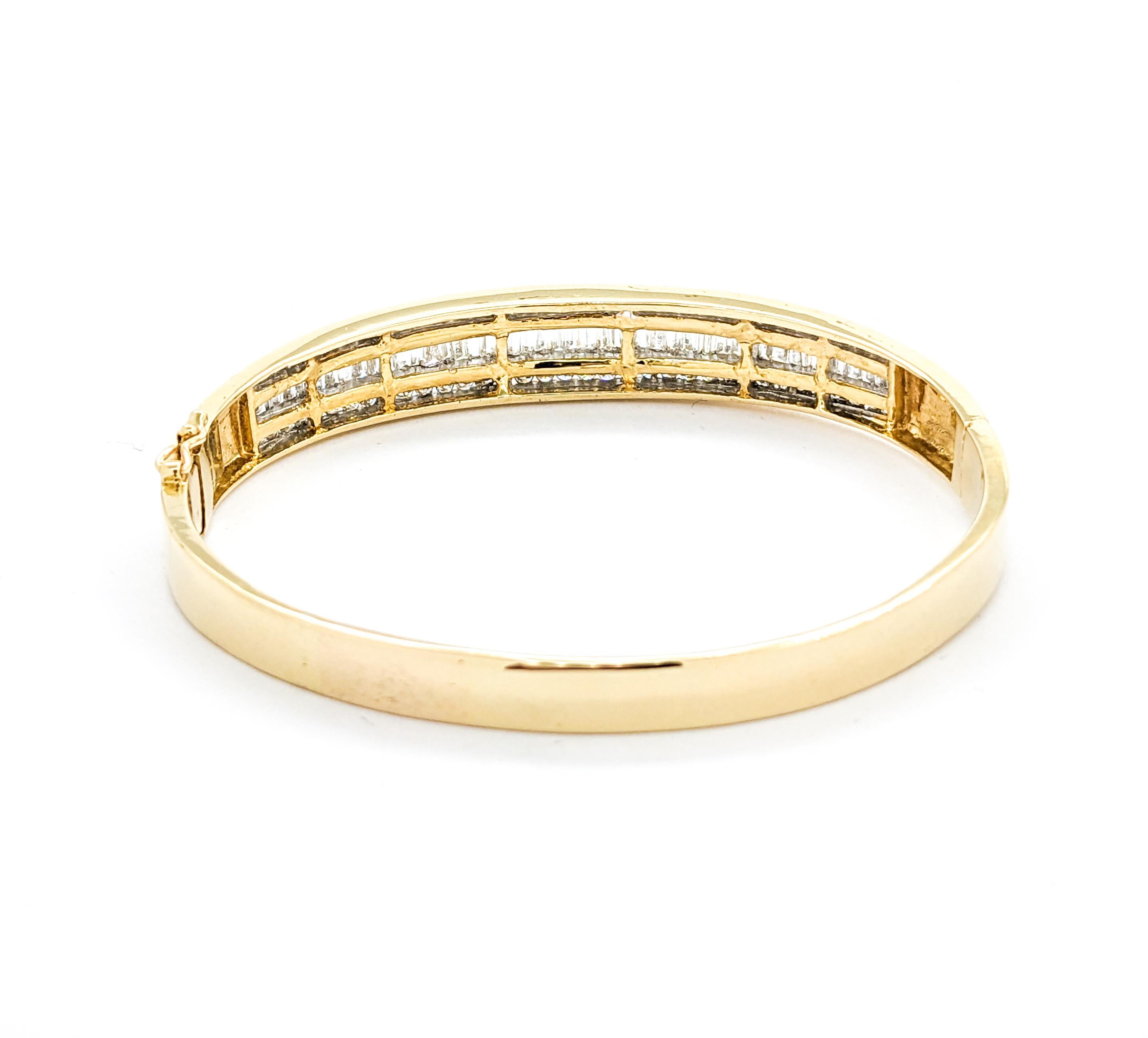 Armreif aus Gelbgold mit 3,00 Karat Diamanten in Kanalfassung 1