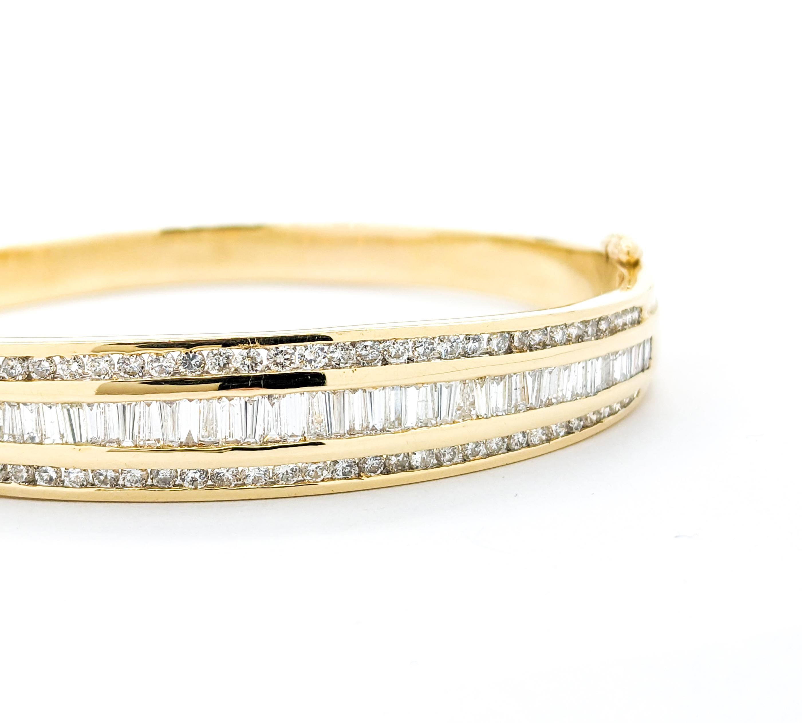 Armreif aus Gelbgold mit 3,00 Karat Diamanten in Kanalfassung 3
