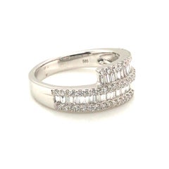 Channel Set Baguettes with Round Diamonds Fashion Band