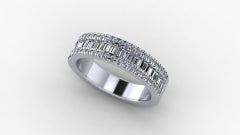 Channel Set Diamond Eternity Style Ring