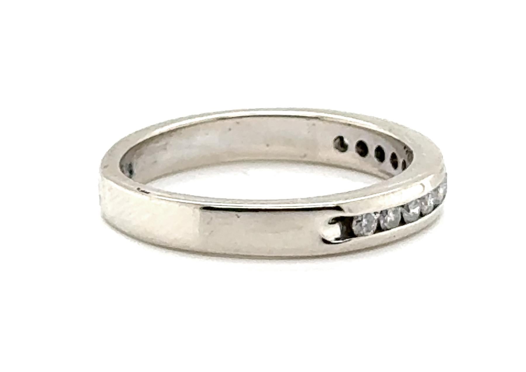 Channel Set Diamond Wedding Band .25ct Mined Round Brilliant Anniversary Ring 14K White Gold


Featuring 12 Natural Round Brilliant Cut Diamonds

Over $185 in Gold Value Alone

Channel Set Diamonds

Great Ring to Showcase Alone or Stack Bands With