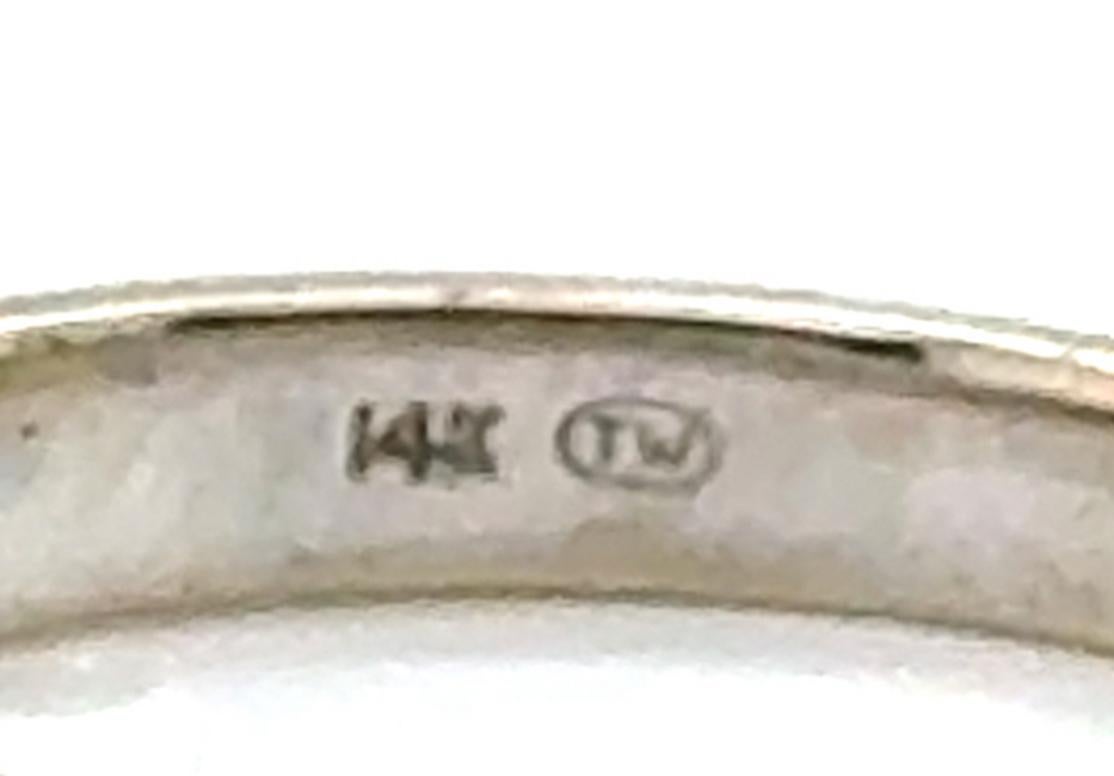 Channel Set Diamond Wedding Band .25ct Mined 14K Anniversary Ring Die Struck 3mm In Excellent Condition For Sale In Dearborn, MI