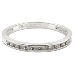 Channel Set Diamond Wedding Band .25ct Mined Round Brilliant Platinum Anniversar