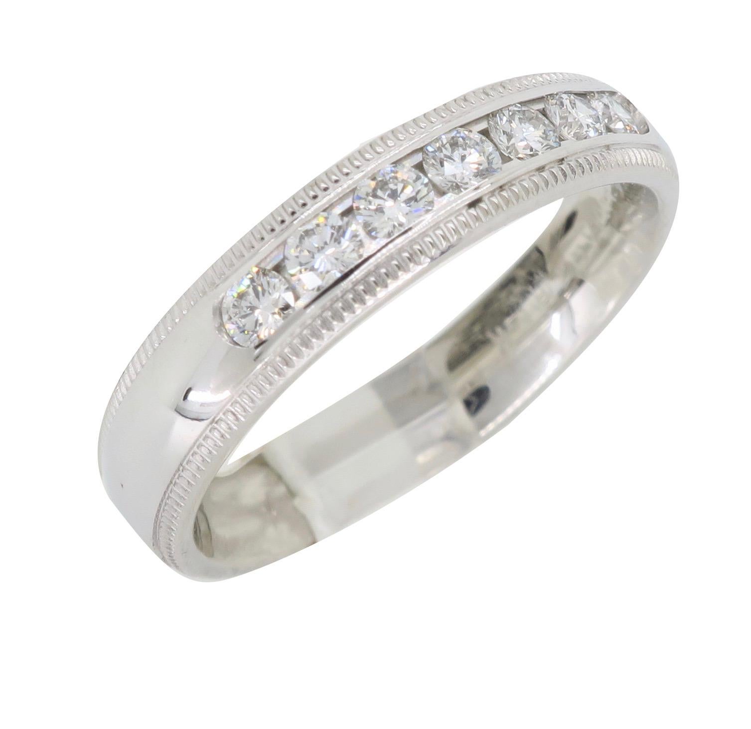 Channel Set Diamond Wedding Band 2