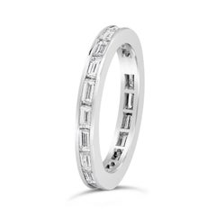 Roman Malakov, Channel Set Horizontal Baguette Diamond Eternity Wedding Band