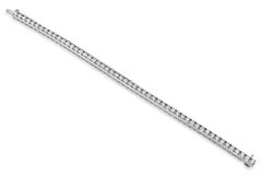 Roman Malakov Channel Set Round Brilliant Diamond Tennis Bracelet