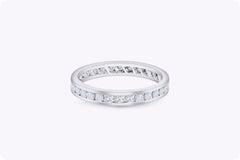 Roman Malakov 0.98 Carat Total Channel-Set Round Diamond Eternity Wedding Band