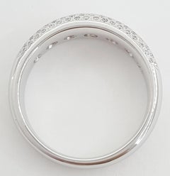 Channel Set Round Diamond Wedding Band Ring – 1.42 CTW in 14K White Gold