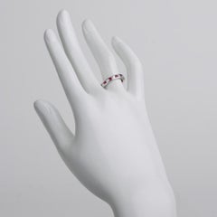 Channel-Set Ruby and Diamond Eternity Band