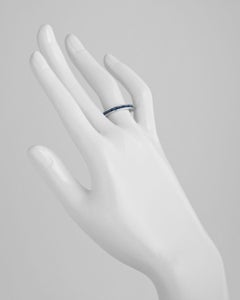 Channel-Set Square-Cut Sapphire Eternity Band