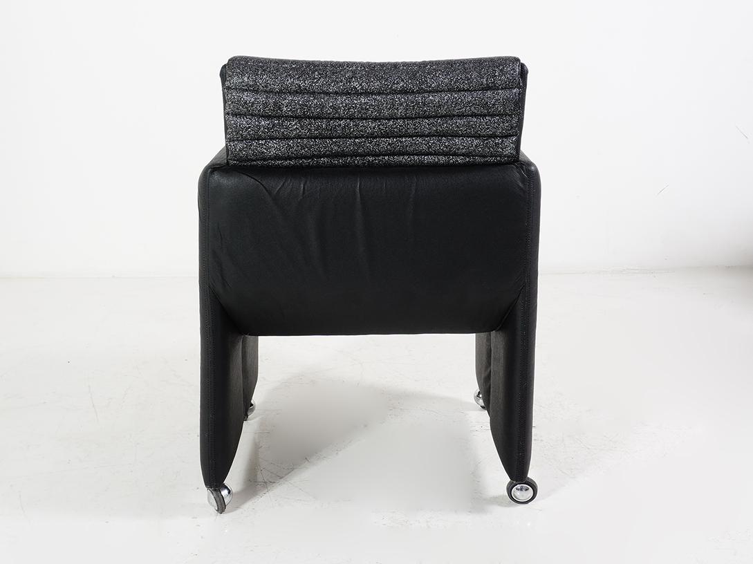 Post-Modern Channel Stitched Chair by Preview, 1989 For Sale
