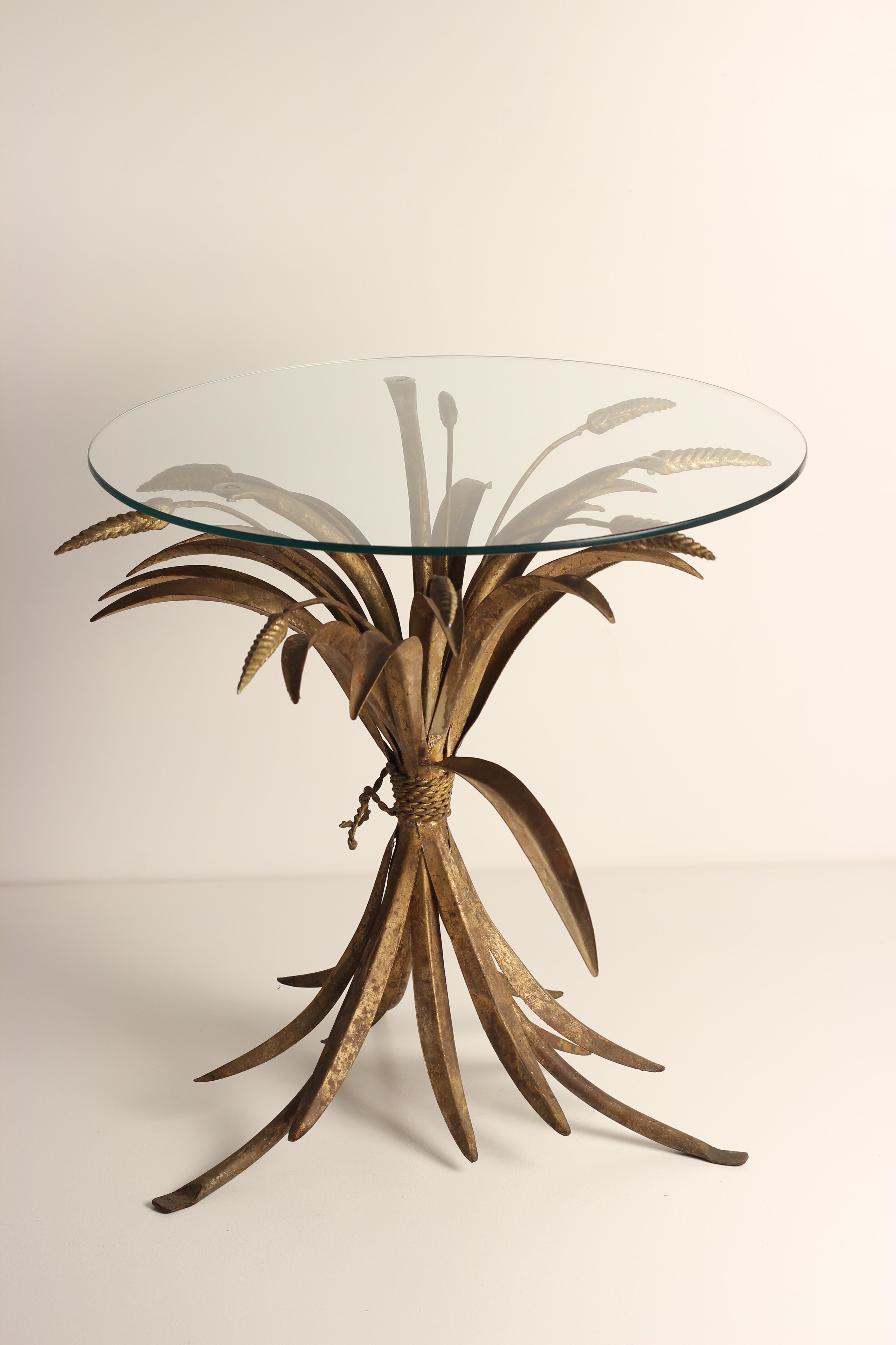French Chanel Style Sheaf of Wheat Table Inspired by Robert Goosens Original 1950’s