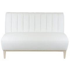 Channel Tufted Banquette Sofa 