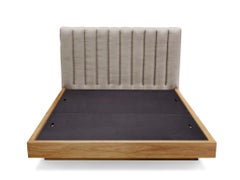 Channel Tufted Linen Capitan Bed by Lawson-Fenning, Queen