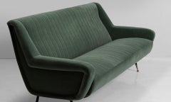 Channeled Mohair Sofa