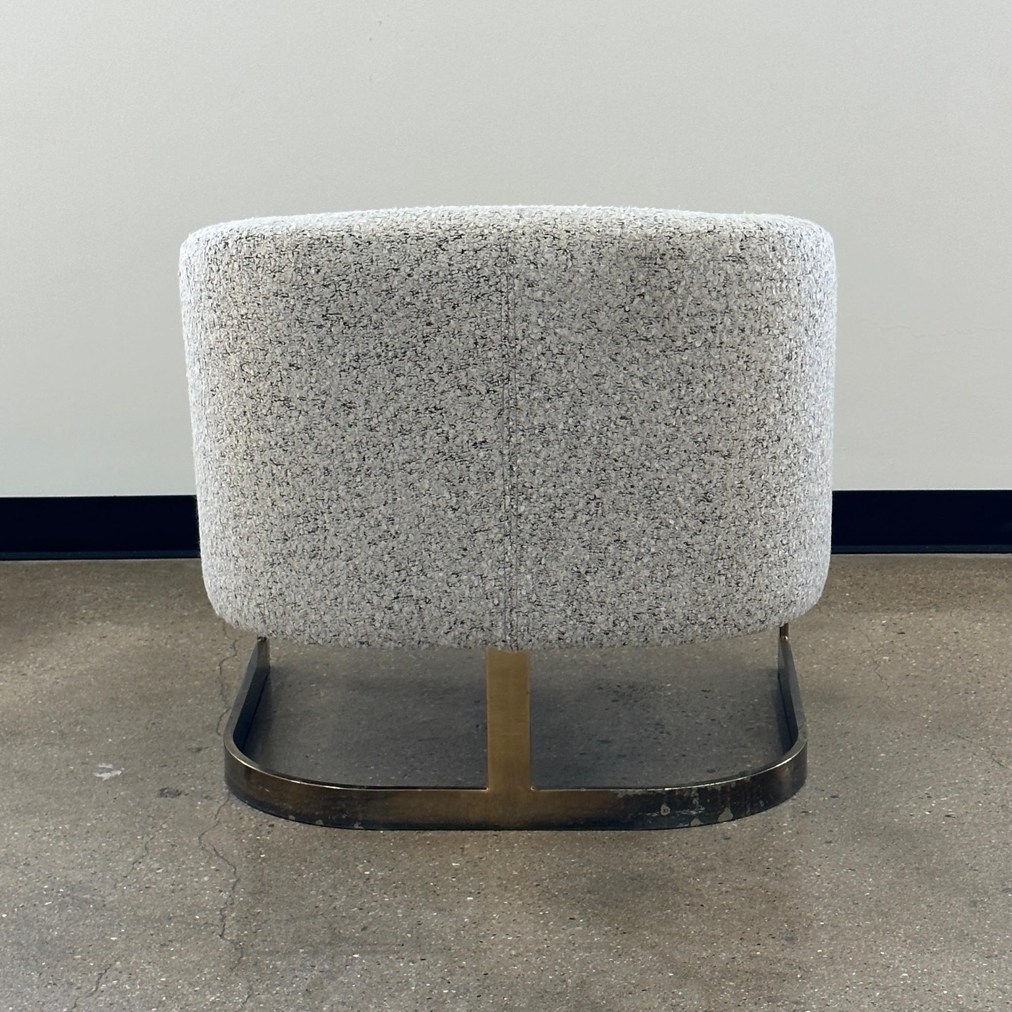 Late 20th Century Channeled Postmodern Lounge Chair by Kipp Stewart for Directional For Sale