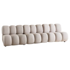 Channeled Sofa by Giuseppe Munari for Munari in new Cashmere Wool