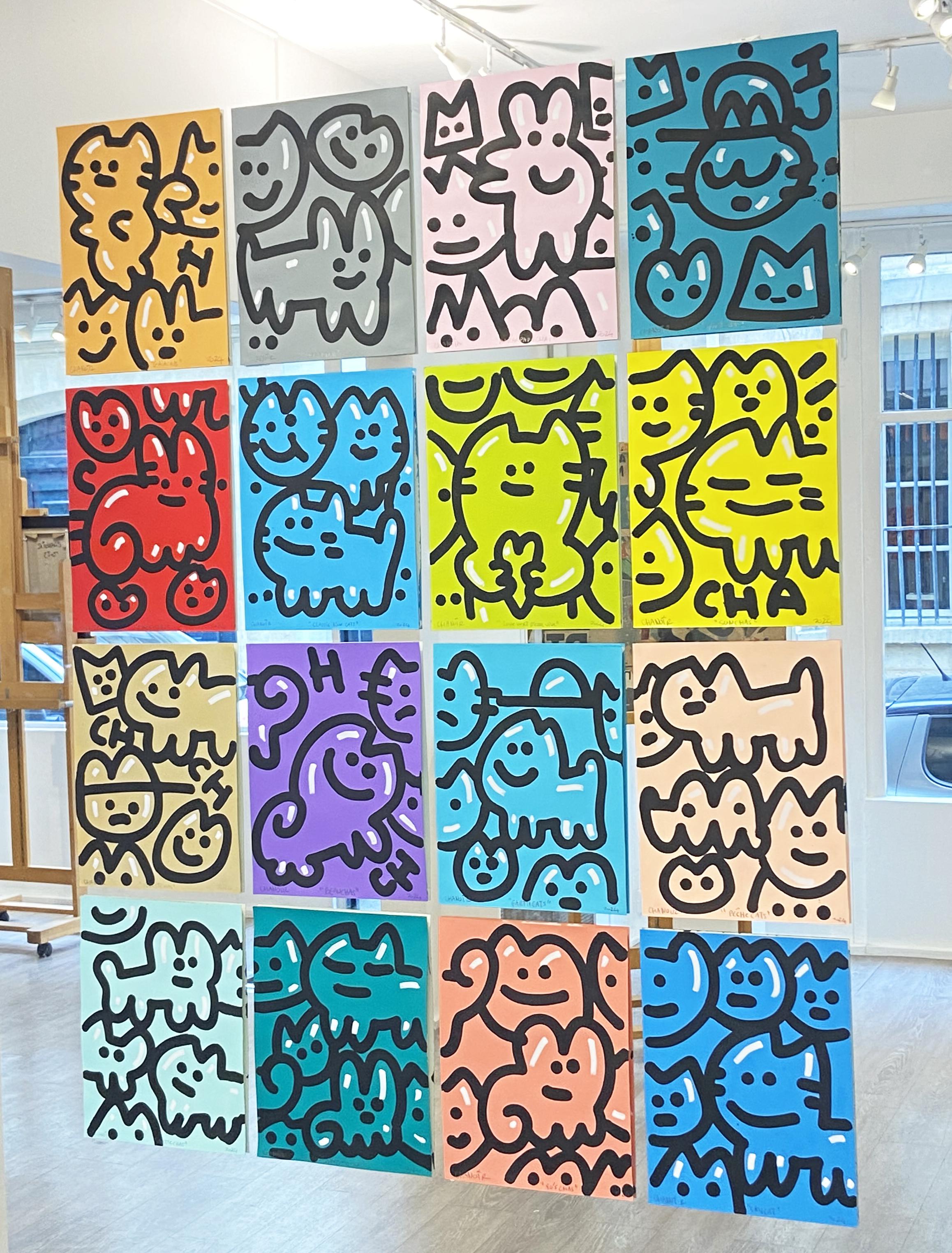 Love Vert D'Eau Vives - Painting de Chanoir