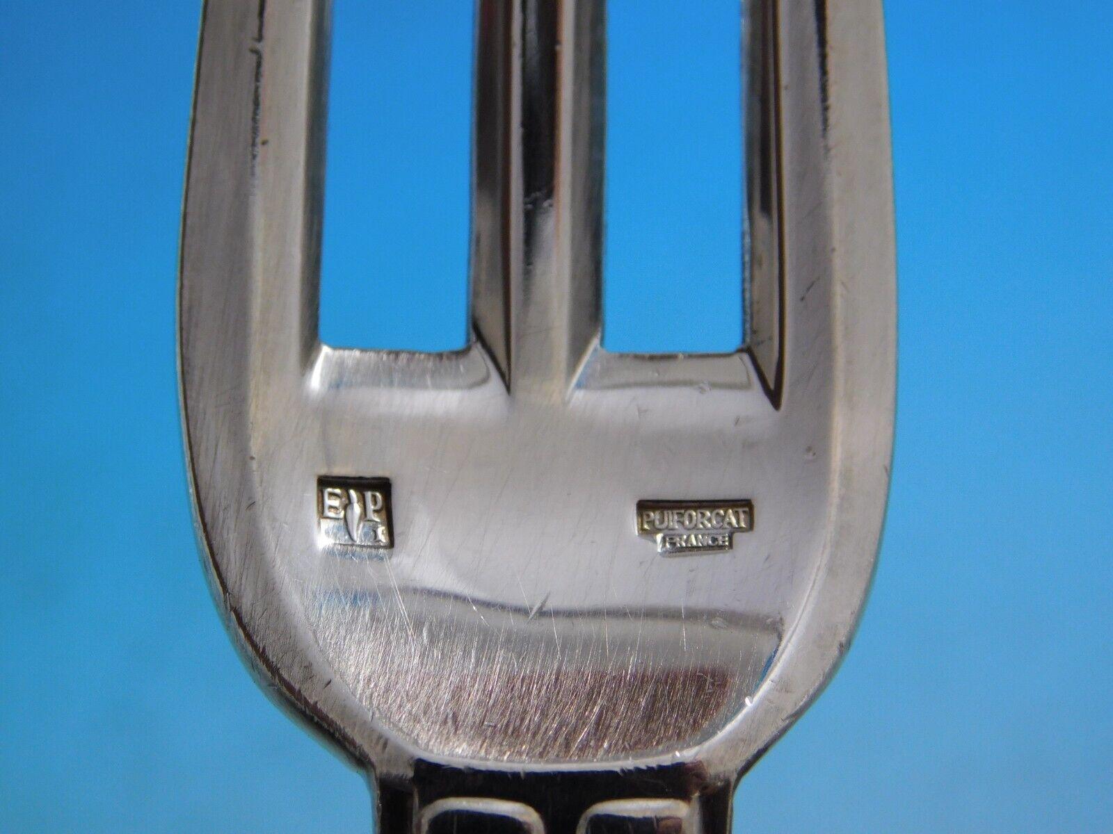 Plaqué argent Service de table en métal argenté Chantaco par Puiforcat France, 63 pièces