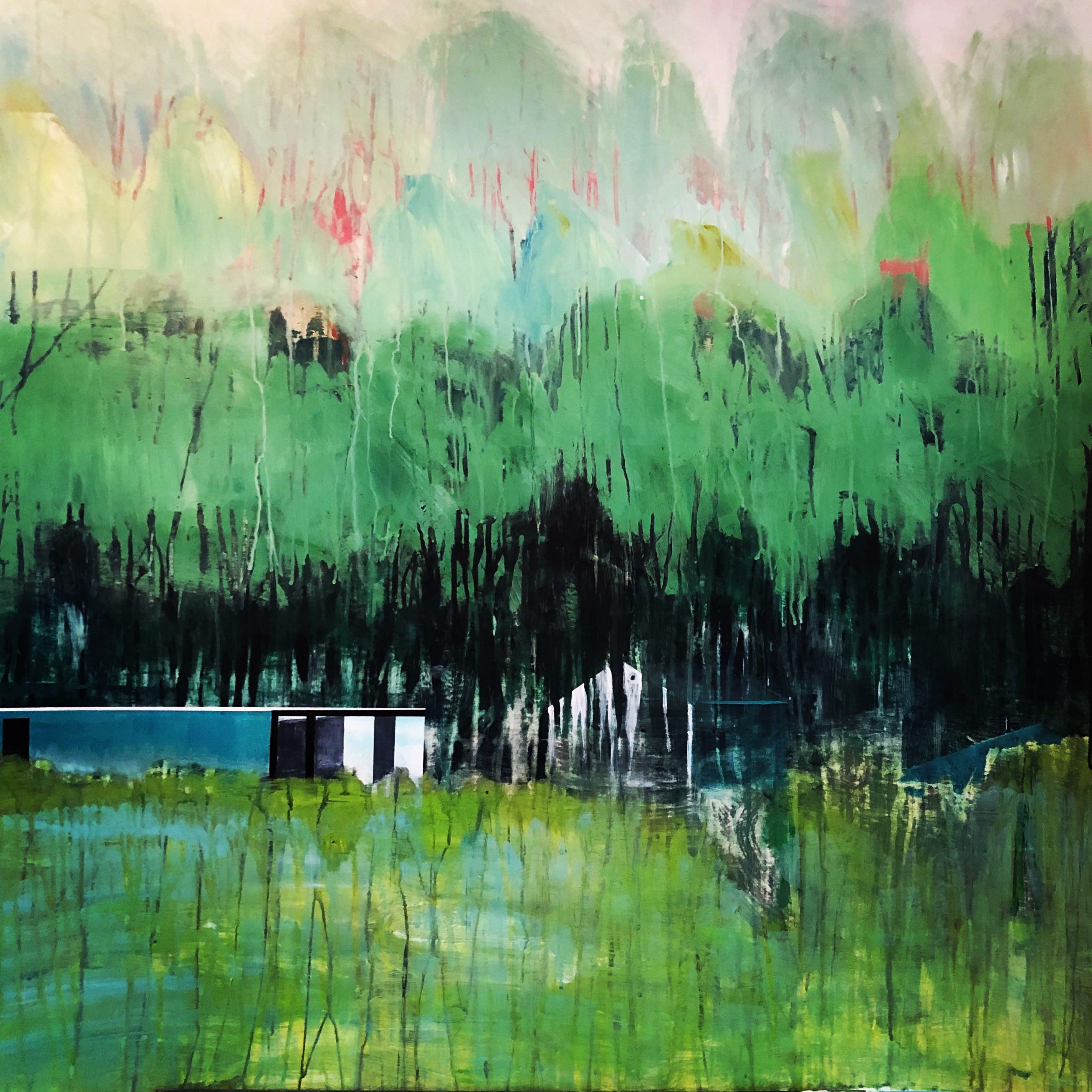 Chantal Grevers Abstract Painting - The Shed