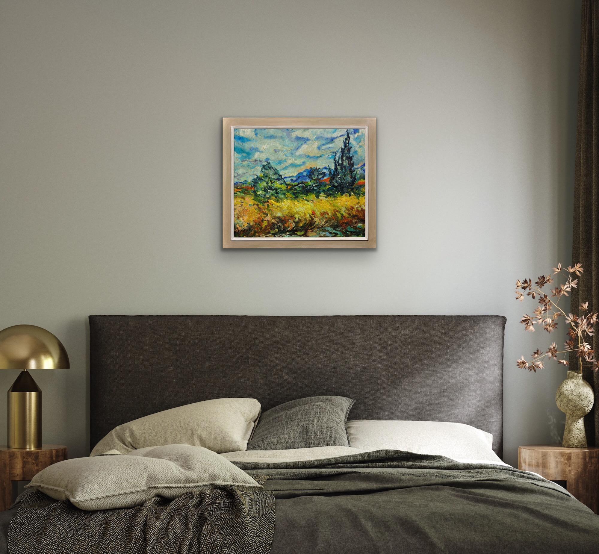 Todo es ritmo Pintura al óleo francesa postimpresionista Paisaje Honfleur en venta 10
