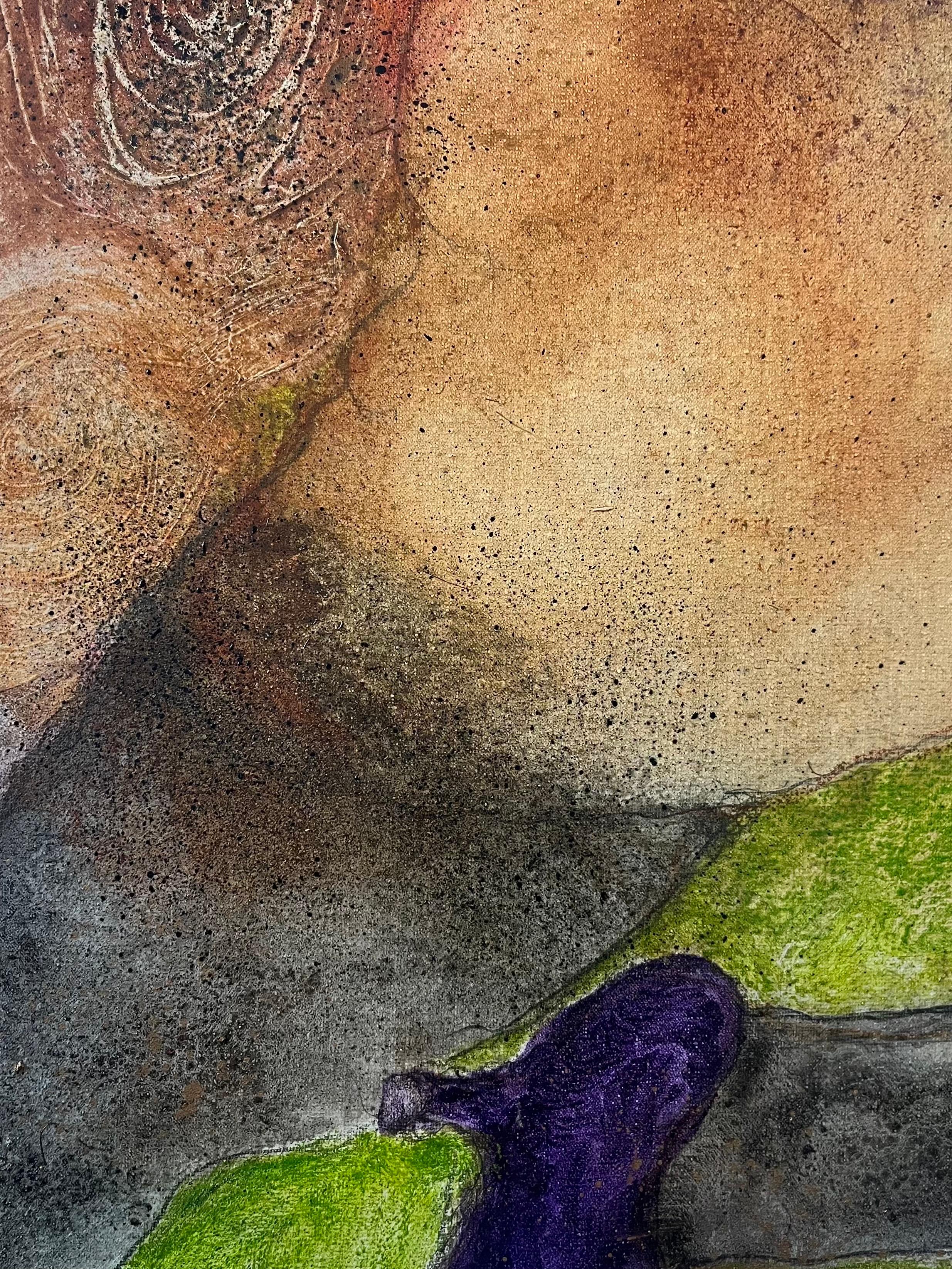 An Angel Passes von Chantal KAKAL COLSON – Öl auf Leinwand – 73x92 cm im Angebot 2