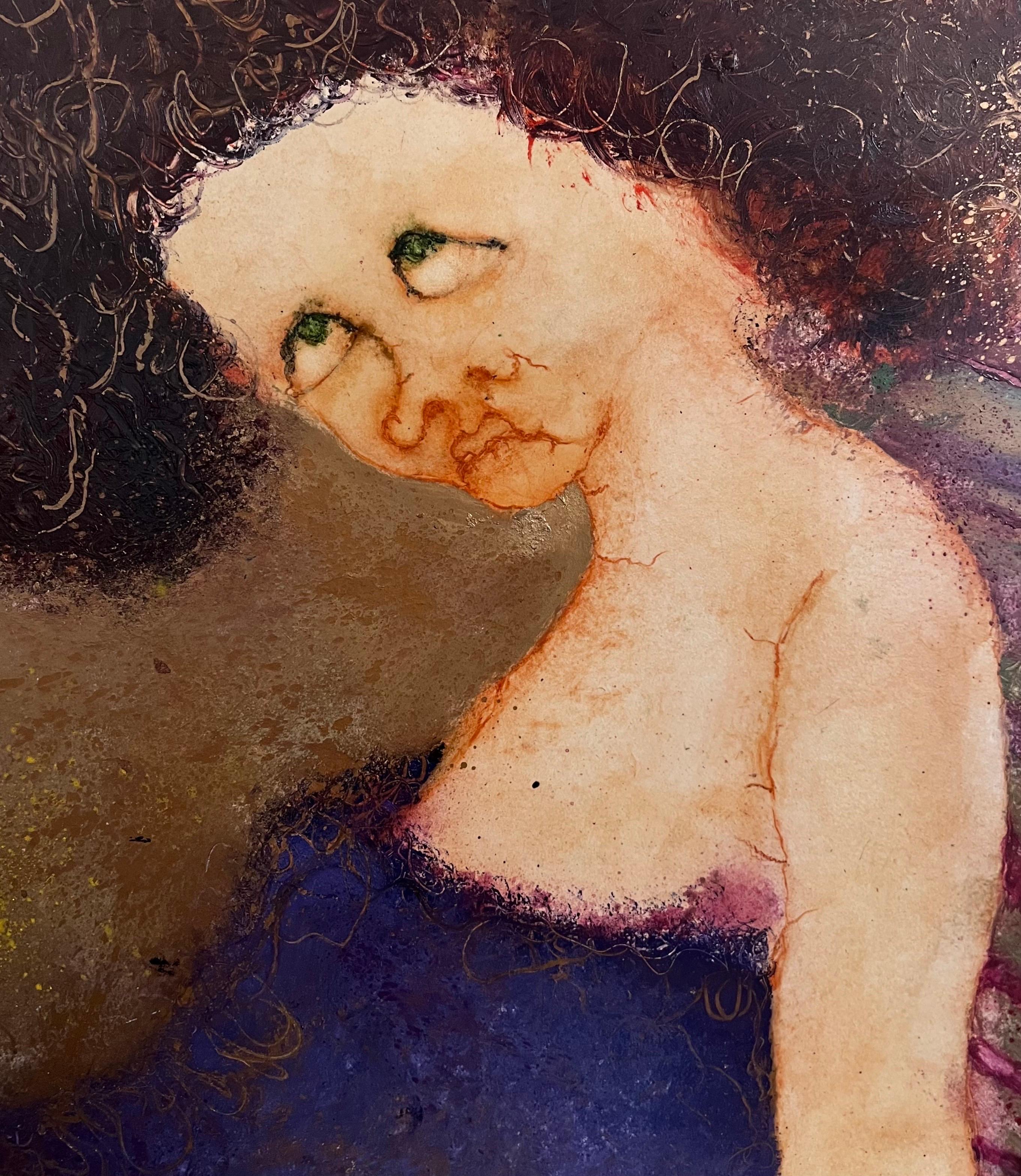 Beautiful Promise di Chantal KAKAL COLSON - Olio su legno - 78x118 cm in vendita 2