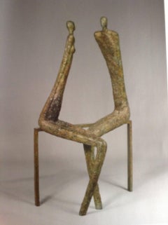 Flirt, bronze sculpture
