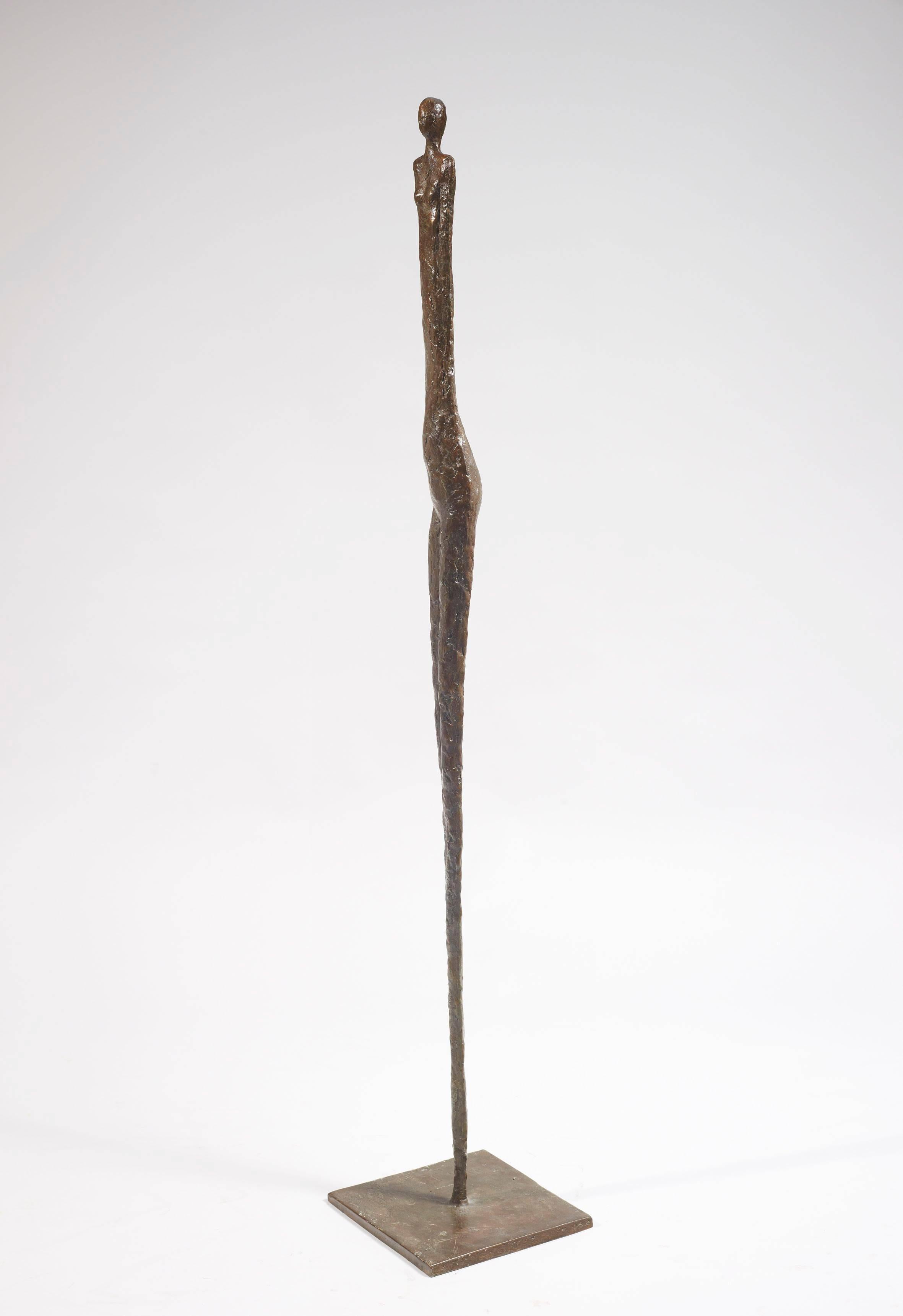 Chantal Lacout Figurative Sculpture - Rita, bronze sculpture