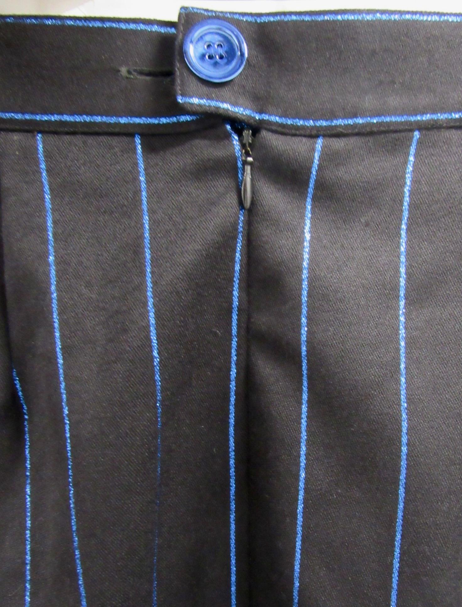 pinstripe long skirt