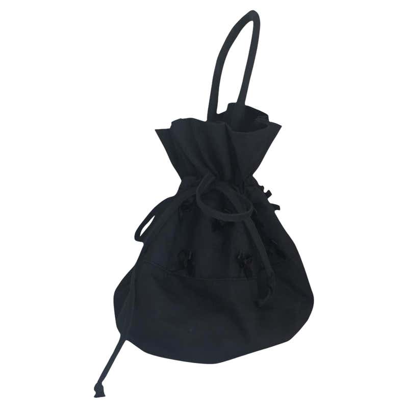 PRADA 98 Black leather bag For Sale at 1stDibs