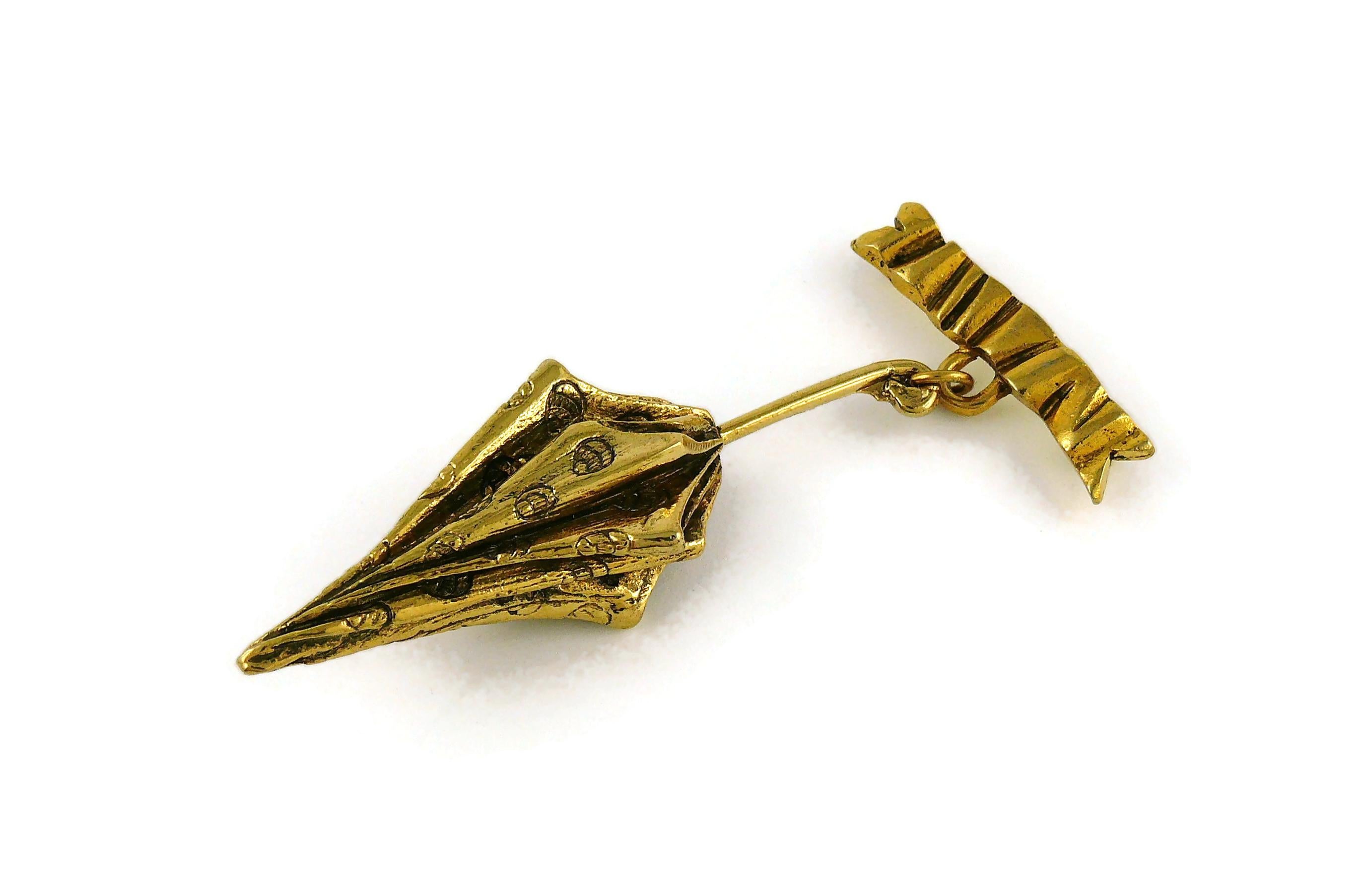 Chantal Thomass (Attributed to) Vintage Umbrella Brooch In Good Condition For Sale In Nice, FR