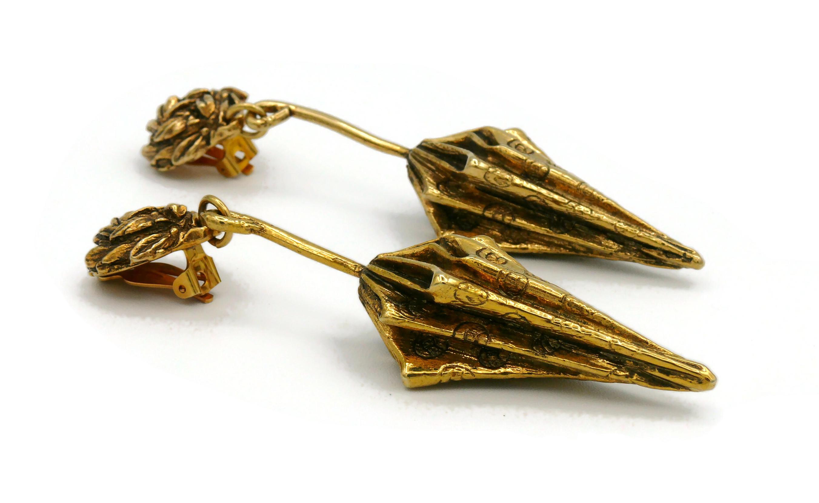 Chantal Thomass (Attributed to) Vintage Umbrella Dangling Earrings For Sale 3