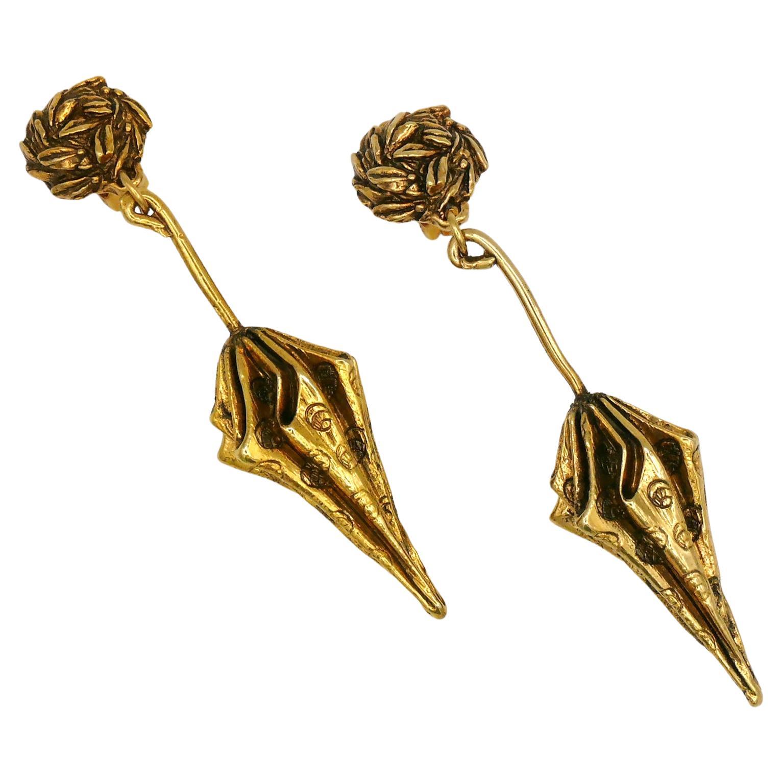 Chantal Thomass (Attributed to) Vintage Umbrella Dangling Earrings For Sale
