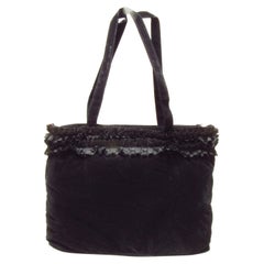 Bolso de terciopelo negro Chantal Thomass