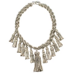 Chantal Thomass Choker Necklace Dangle Tassel Charms