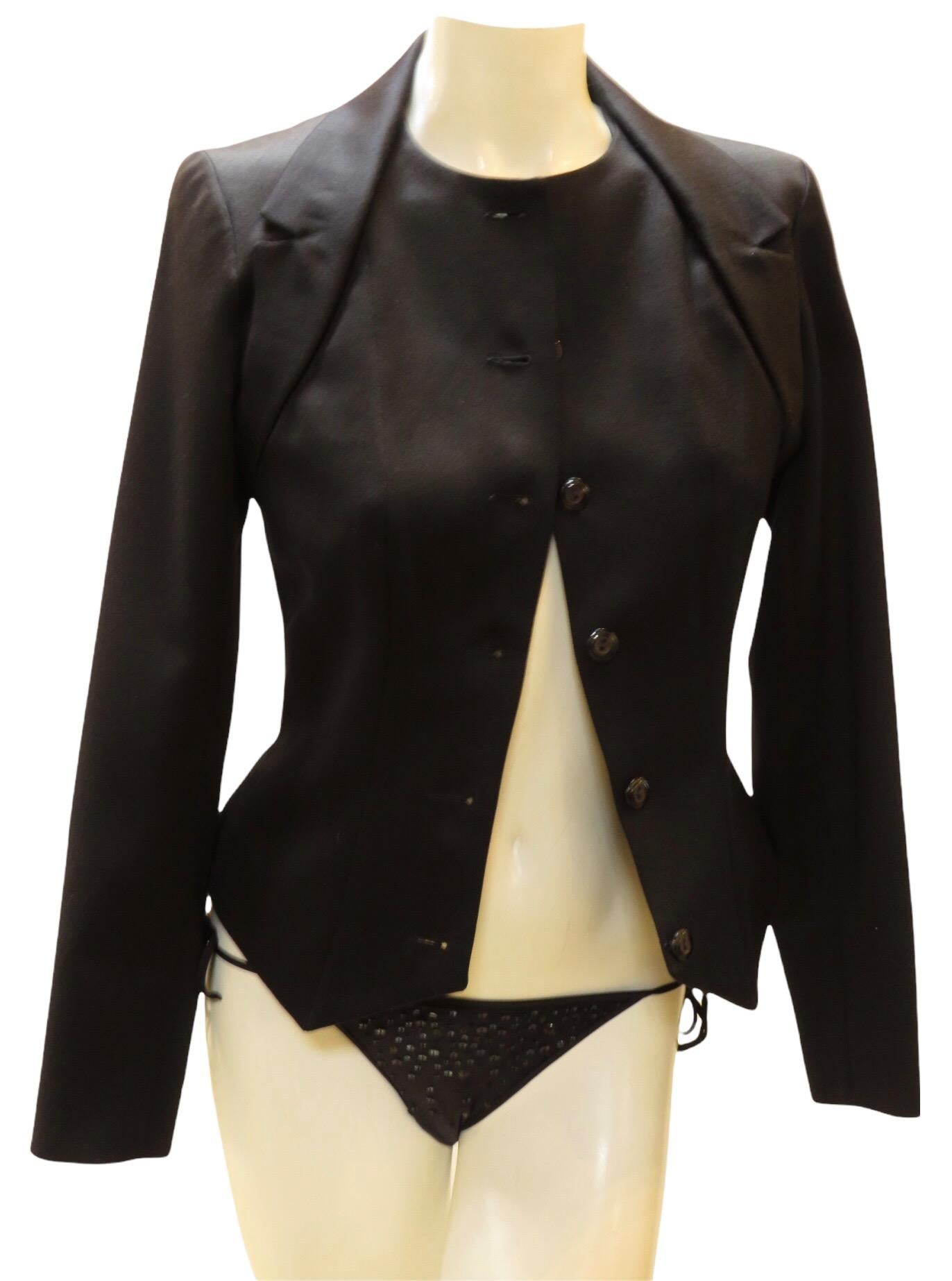 Black Chantal Thomass Fitted Spencer Jacket