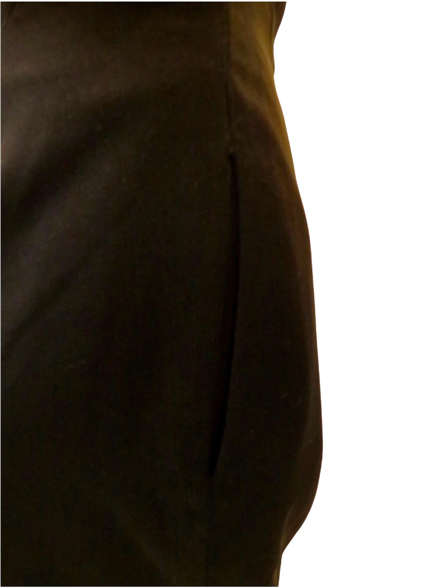 Black Chantal Thomass High-waisted Belted Pencil Skirt For Sale