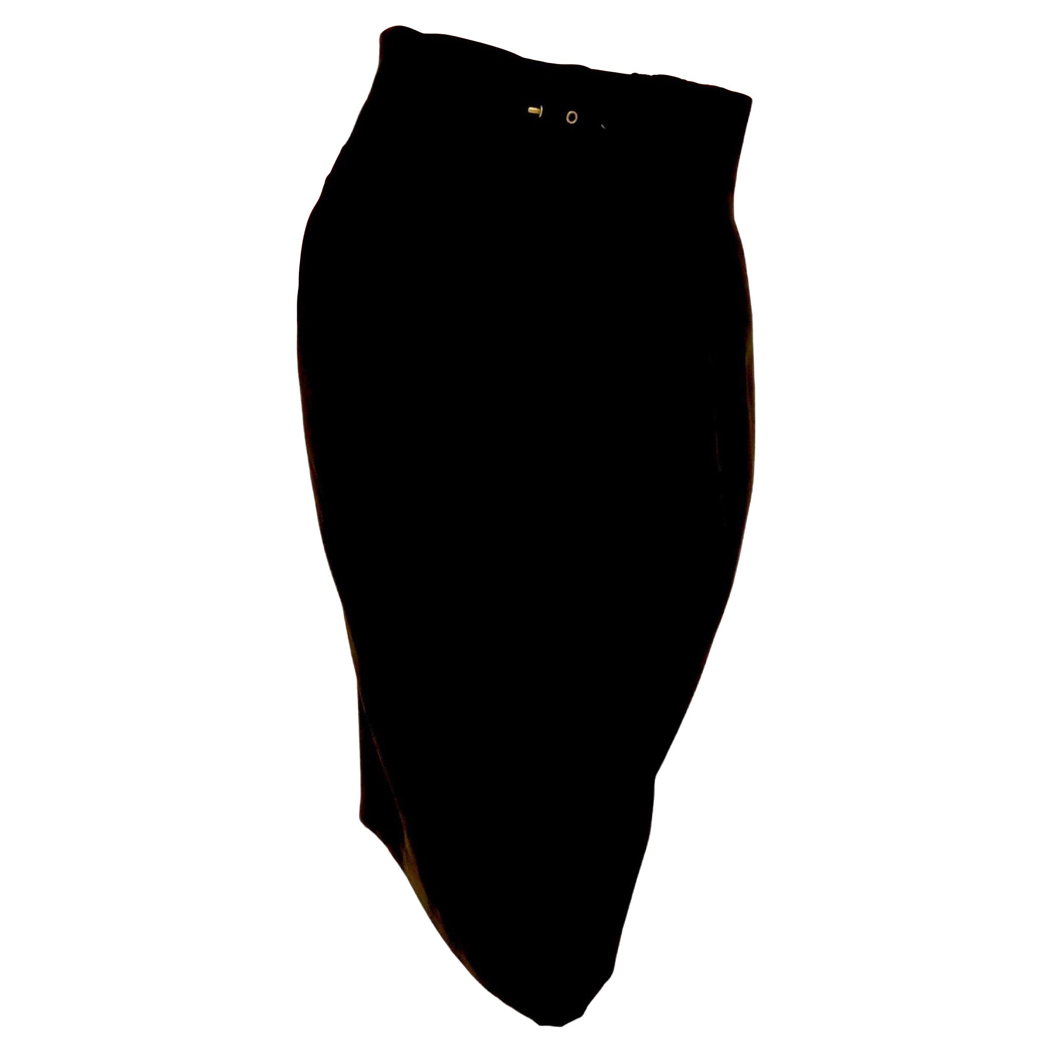 Chantal Thomass Jupe crayon à ceinture taille haute avec ceinture en vente