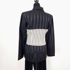 Chantal Thomass 1990 vintage tailleur pantalon rayé