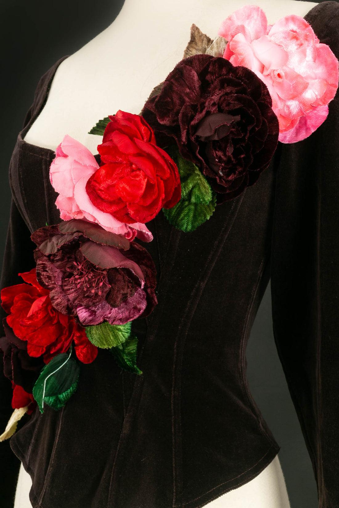 Chantal Thomass Conjunto de tul y terciopelo Colección Otoño-Invierno, 1990 2