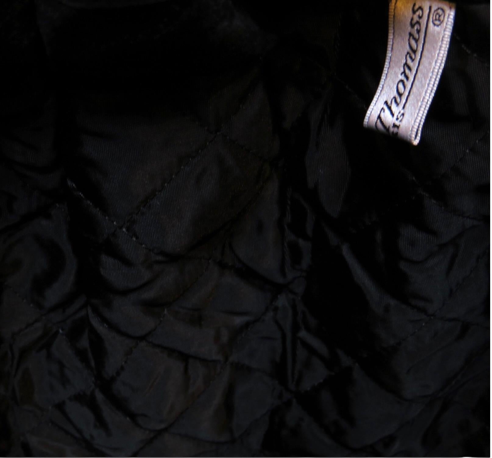 Black Chantal Thomass Velvet  Round Shoulder Bag For Sale